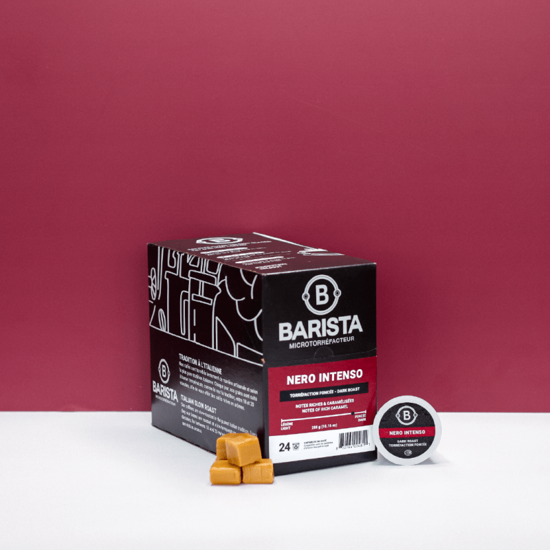 Boîte de 24 capsules compatibles K - Cup®* Nero Intenso - Capsules compatibles K - Cup® - Cafe Barista
