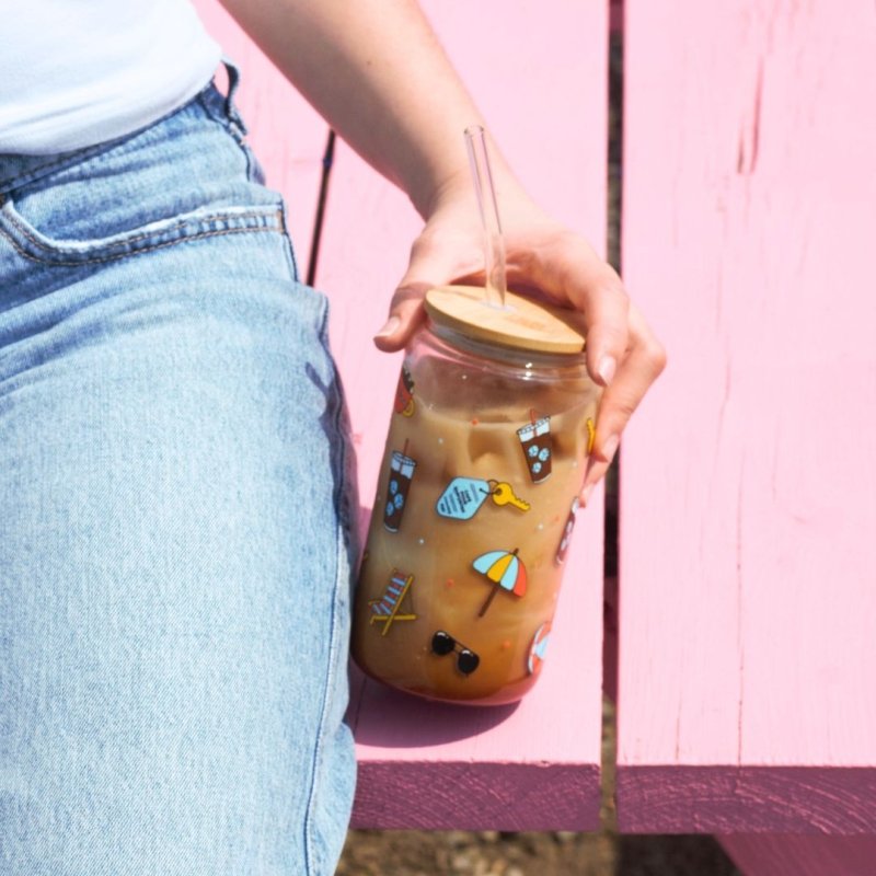 Verre à café glacé Les Vacances - Accessoires - Cafe Barista