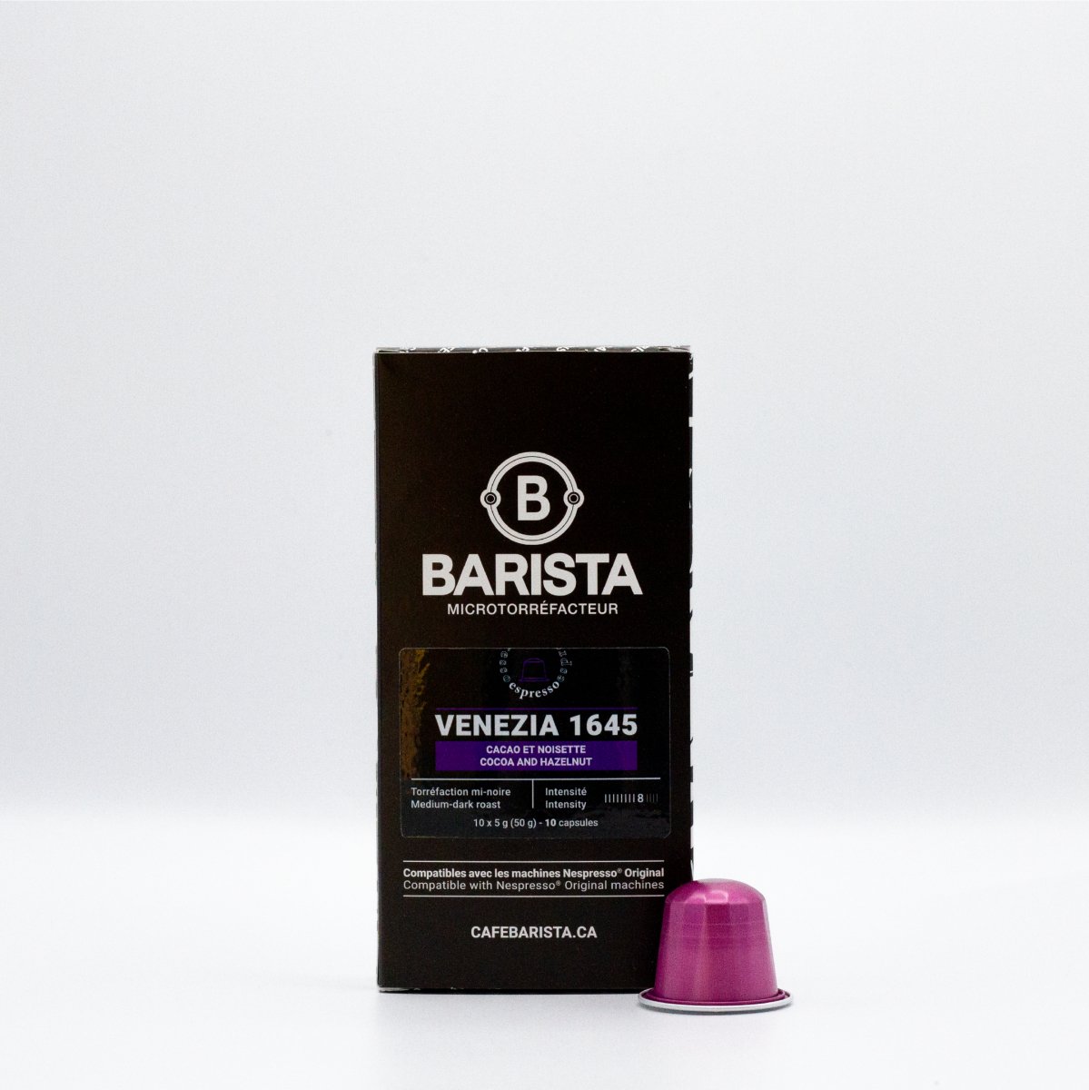 Boîte de capsules Venezia (10 capsules) - Capsules compatibles Nespresso® - Cafe Barista