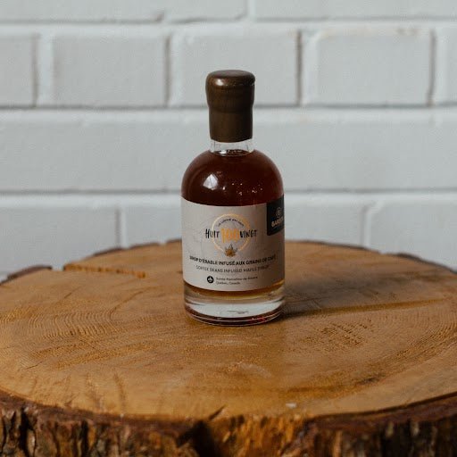 Sirop d'érable infusé aux grains de café - Produits gourmands - Huit 100 vingt
