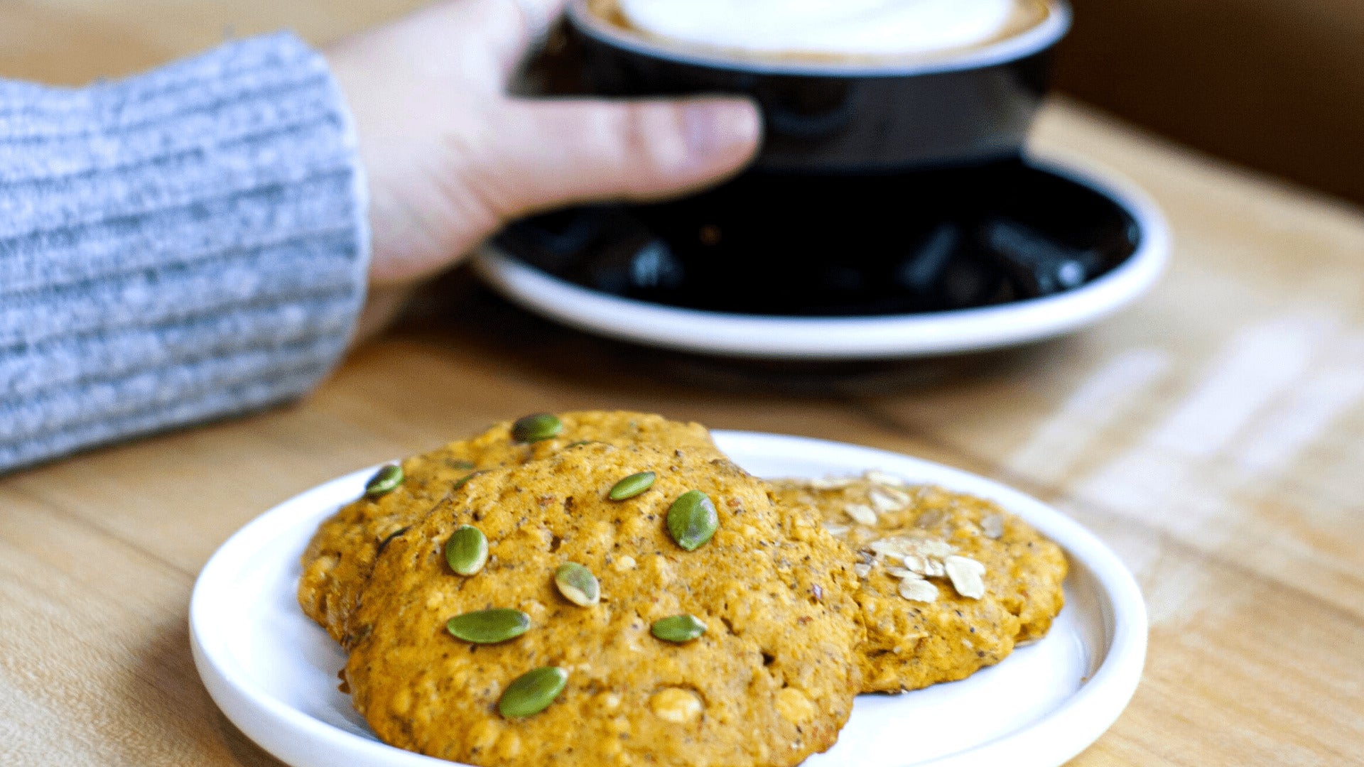 Recette de biscuits «latte épicé à la citrouille» - Café Barista