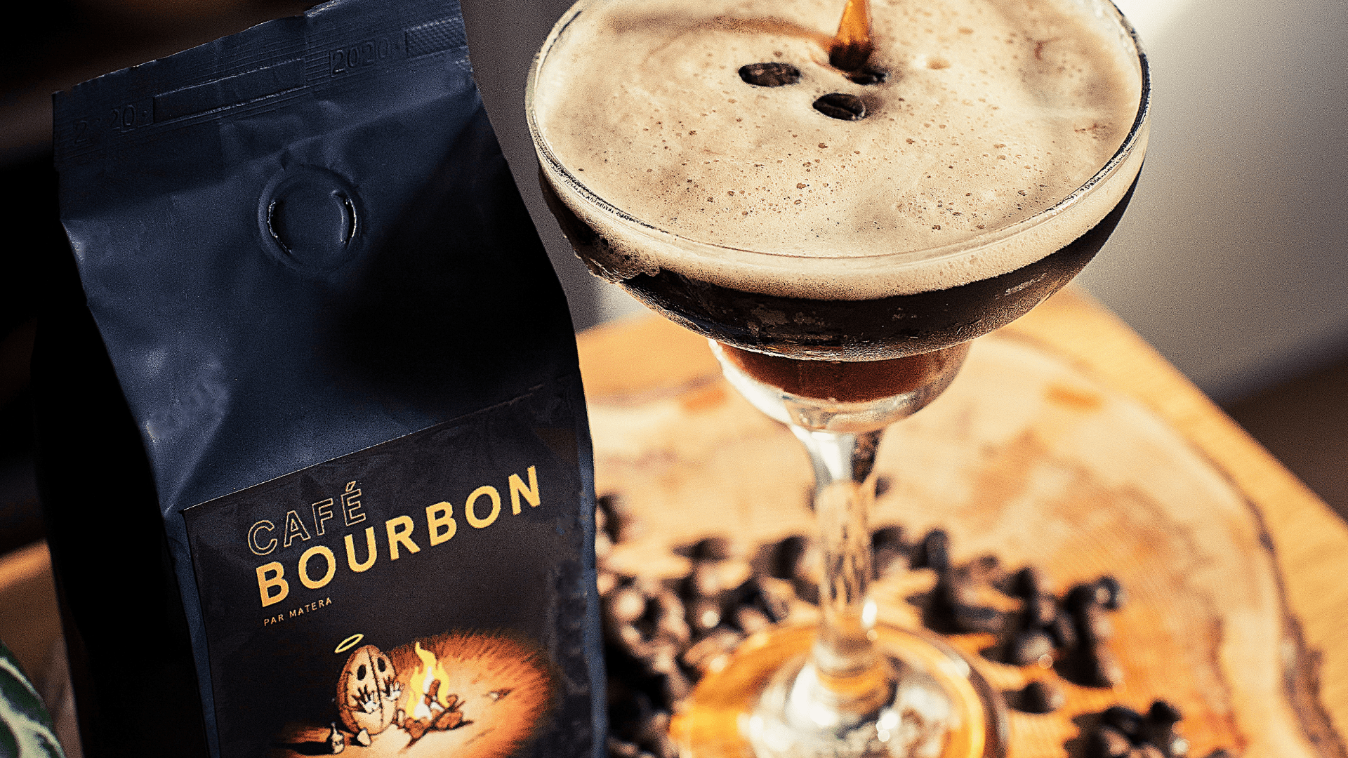 Recette de Martini au café bourbon de Matera brasseurs - Café Barista