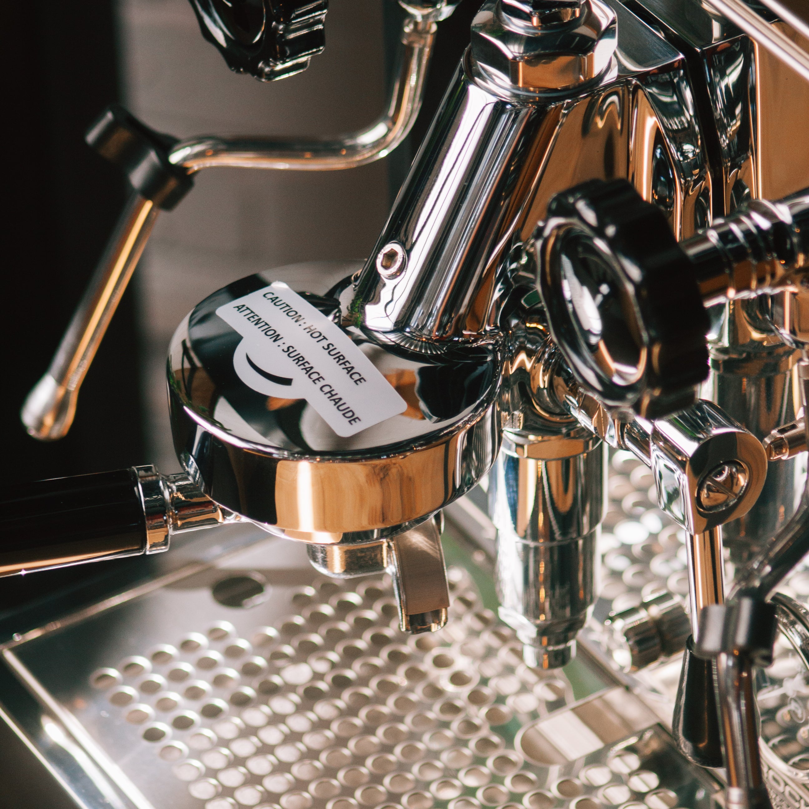 groupe infuseur e61 de la machine espresso rocket mozzafiato espresso machine group head