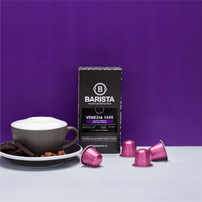 Boîte de capsules Venezia (10 capsules) - Capsules compatibles Nespresso® - Cafe Barista