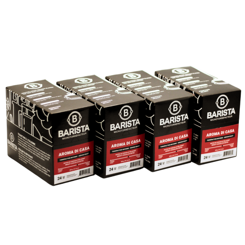 Caisse de K - Cup Aroma Di Casa (4 boites X 24 K - Cups) - Cafe - Cafe Barista