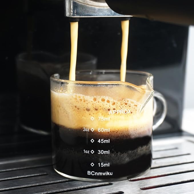 Pichet de dosage en verre avec double bec - Accessoires - Cafe Barista