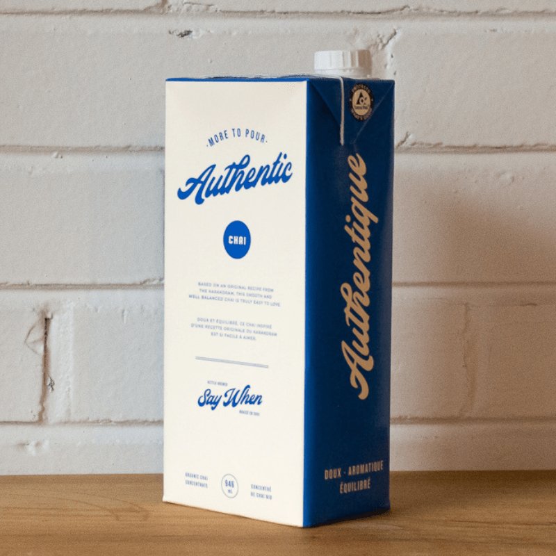 Boisson Chaï Authentic - Say When Concentré - Produits gourmands - Cafe Barista