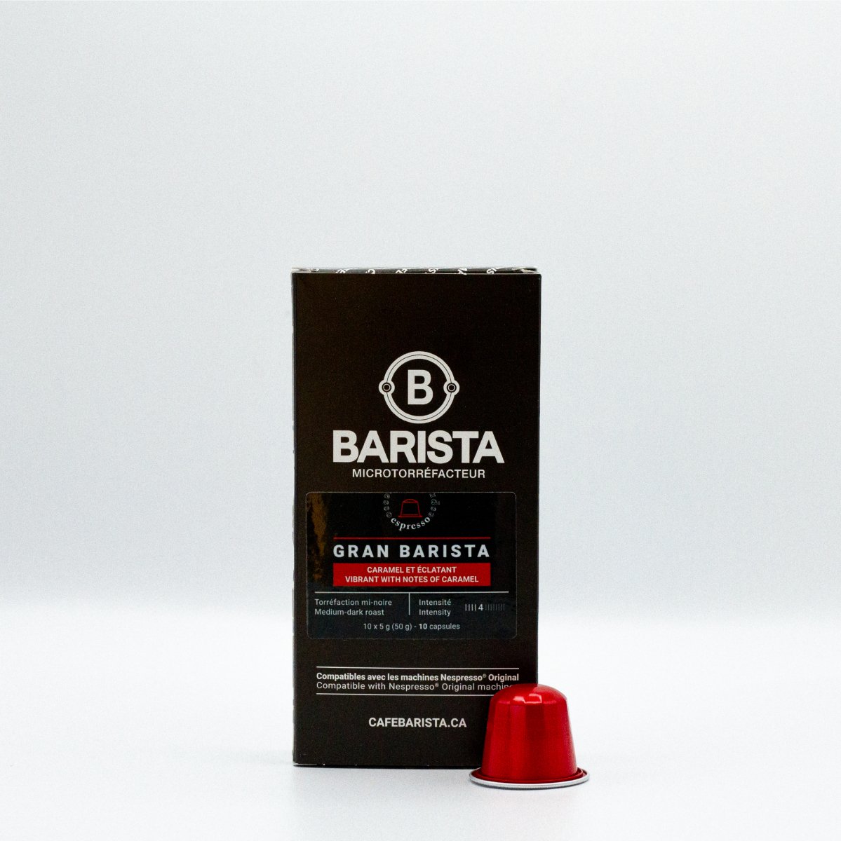 Boîte de capsules Gran Barista (10 capsules) - Capsules compatibles Nespresso® - Cafe Barista