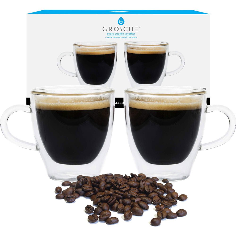Tasses à Café Espresso,150 ml Tasse Expresso en Acier Inoxydable