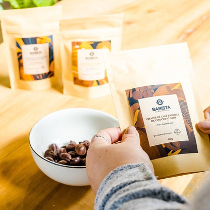 Grains de café enrobés de chocolat - Produits gourmands - Cafe Barista