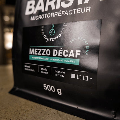 Mezzo décaf (50% décaféiné) - Café espresso - Cafe Barista