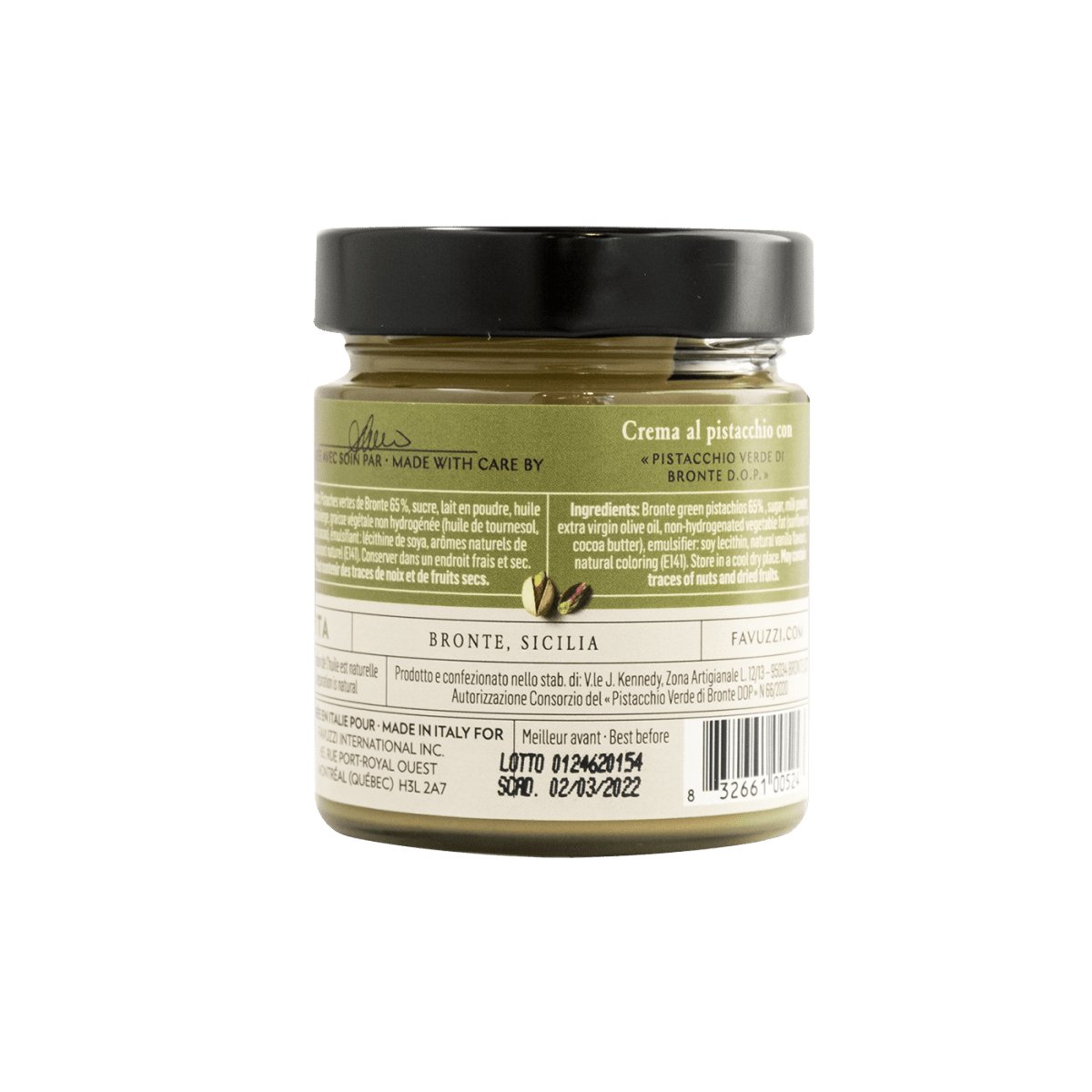 Tartinades Favuzzi - Produits gourmands - Cafe Barista
